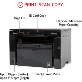 Canon imageCLASS MF3010 All-in-One Wired Monochrome Laser Printer, Black