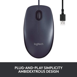 Logitech M100 Wired USB Mouse