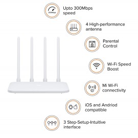 Xiaomi Mi Smart Router 4C, 300 Mbps with 4 high-Performance Antenna