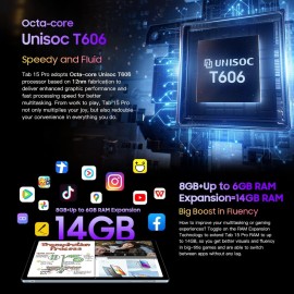 Blackview Tab 15 PRO 10.5'' FHD+ Display Android 12 Tablet, 14GB+256GB