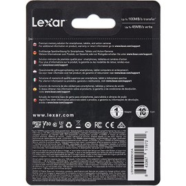 Lexar MicroSDHC Memory Card 100MBPS 32GB