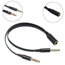 QC AUX Splitter 1 Female to 2 Male