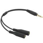 QC AUX Splitter 1 Male to 2 Female