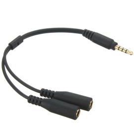 QC AUX Splitter 1 Male to 2 Female