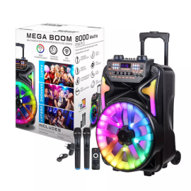 KARAOKA SPEAKER YB1502Q 15" 2 WIRELESS MIC