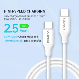 Romoss CB3211 1M Type-C to Type-C Cable 3A Fast Charge